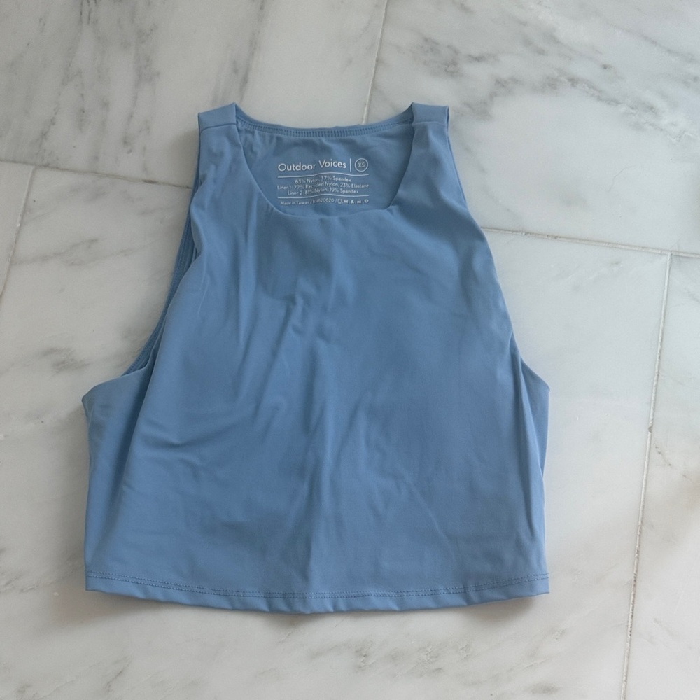 Outdoor Voices Women's Sky Blue Tank Top